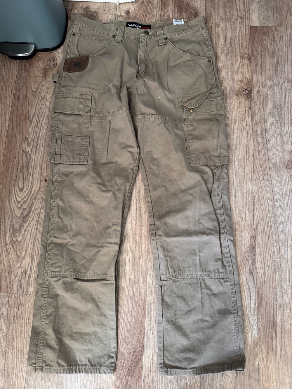 Wrangler Olive/Tan Cargo Work Pants